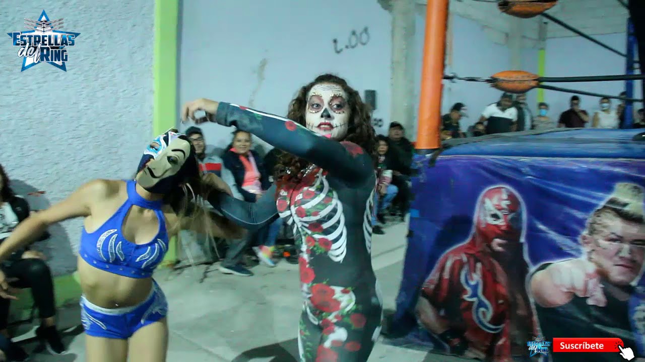 Diosa Quetzal vs Lady Pink vs Princesa Azul en Lucha o Muere en la Campestre Guadalupana