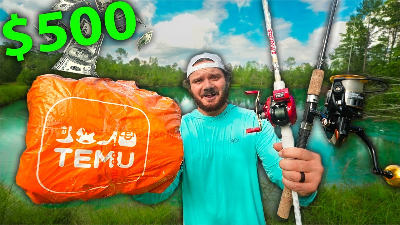 Бюджетный рыболовный турнир TEMU на 500 долларов! (Удилище, катушка, приманка)