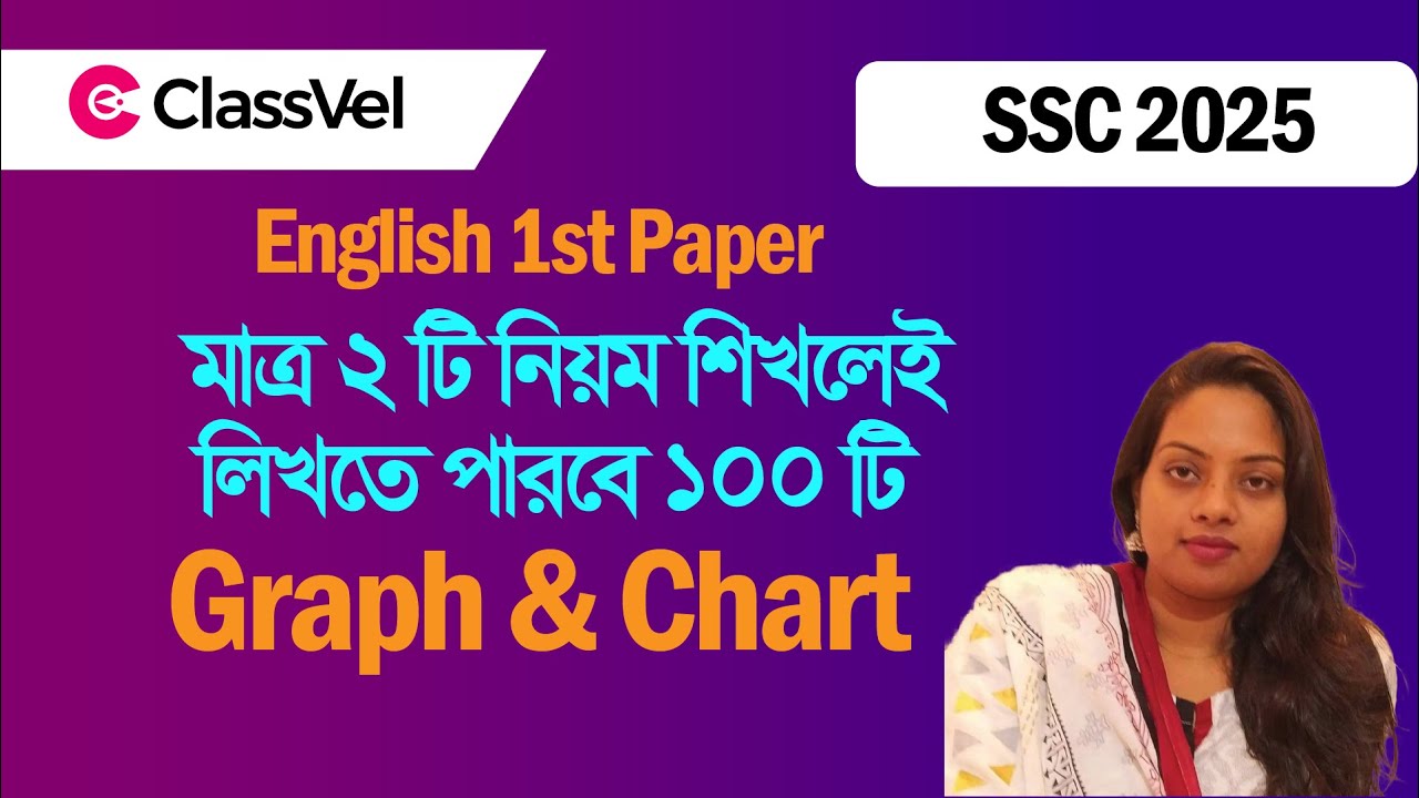মাত্র ২টি নিয়ম শিখলেই লিখতে পারবে ১০০ টি Graph & Chart । SSC 2025 English 1st paper suggestion ।