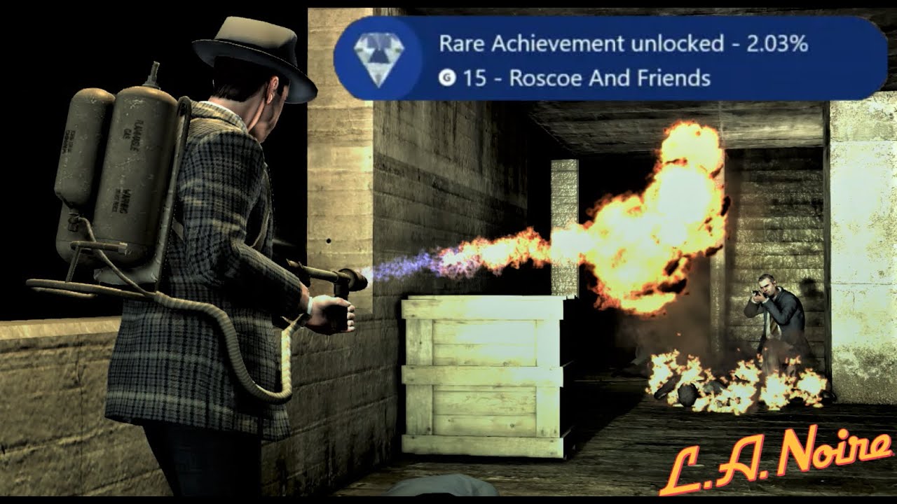 L.A. Noire Getting Kills With Every Gun (Roscoe And Freinds Achievement) Long Version