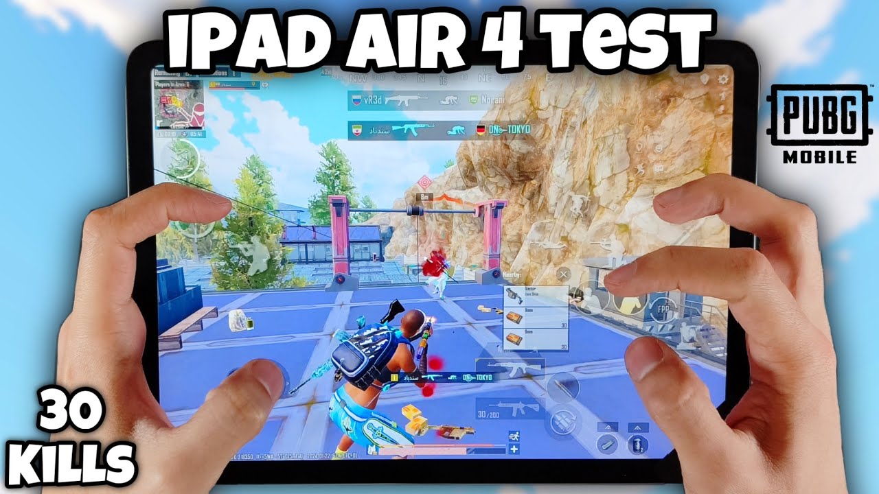 30 KILLS in HOTDROP LOBBY 🔥 IPAD AIR 4 PUBG MOBILE HANDCAM GAMEPLAY TEST #1