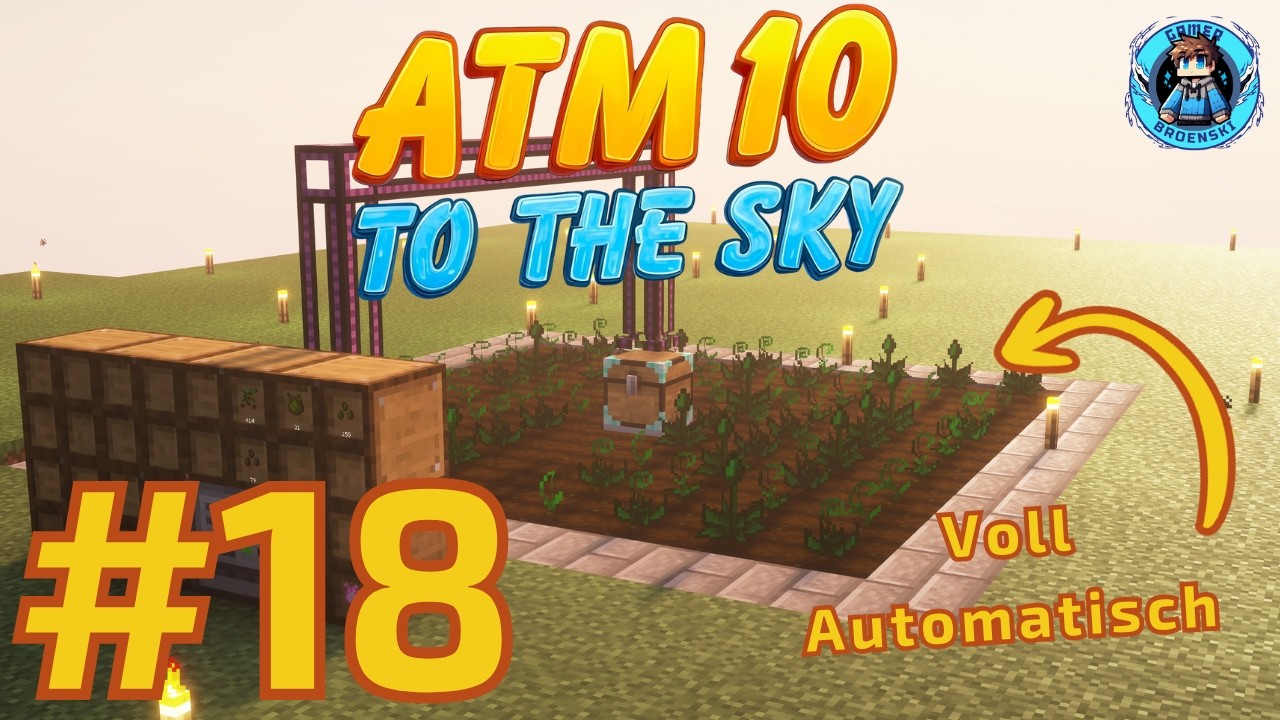 Voll Automatische Mystical Agriculture Farm | ATM10 Sky