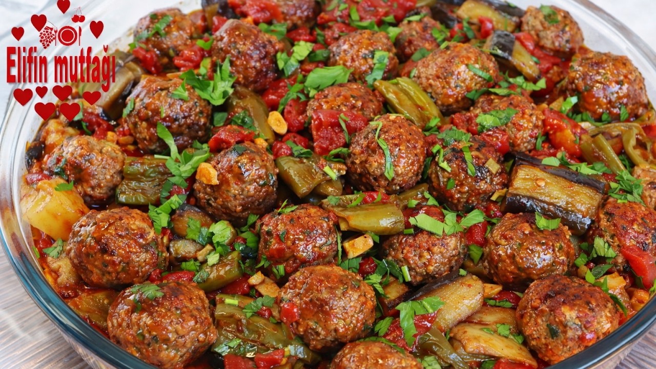 Ekmek Bana Bana Yemelik 🥖​Bu Yöntemle Sebze Sevmeyen Kalmayacak❗Parmak Yedirten Köfteli Sebze yemeği