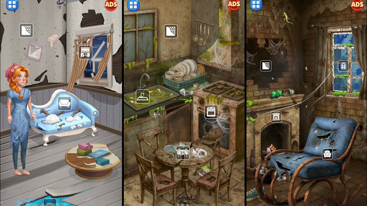 ASMR House Makeover Game Walkthrough IOS - Home Cleaning Relaxing All Area Gameplay