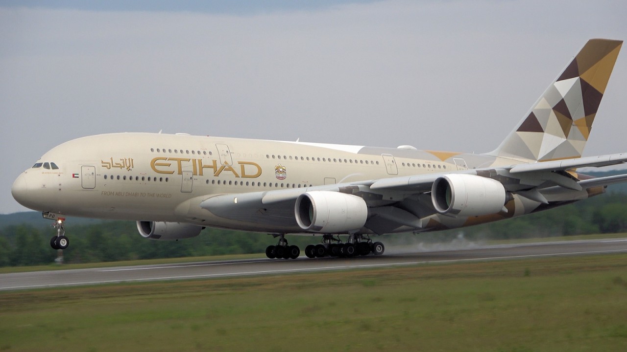 Etihad Airways - Airbus A380 - Diverted Landing