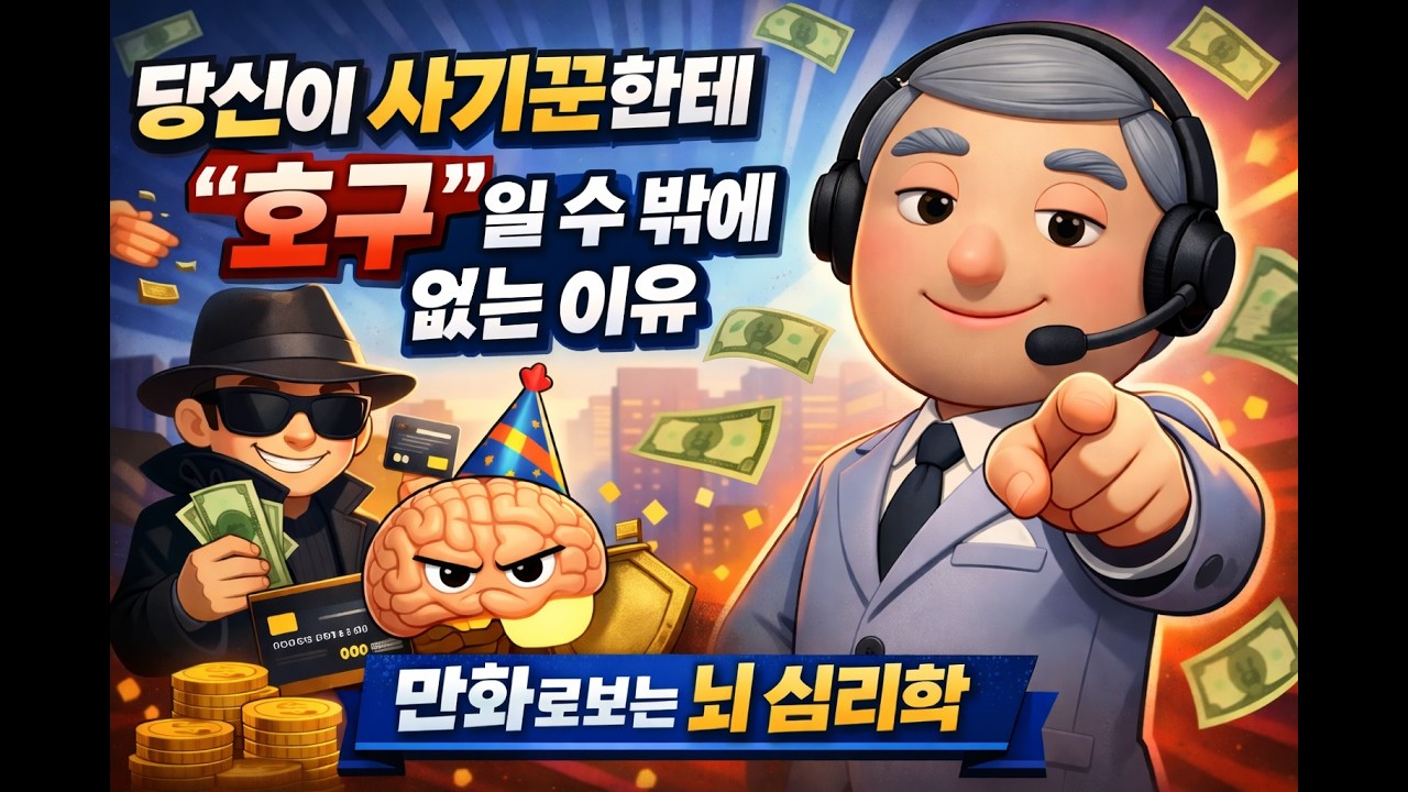 [만화로 보는 심리학] - 똑똑한 내가 사기를 당하는 이유. 일명 