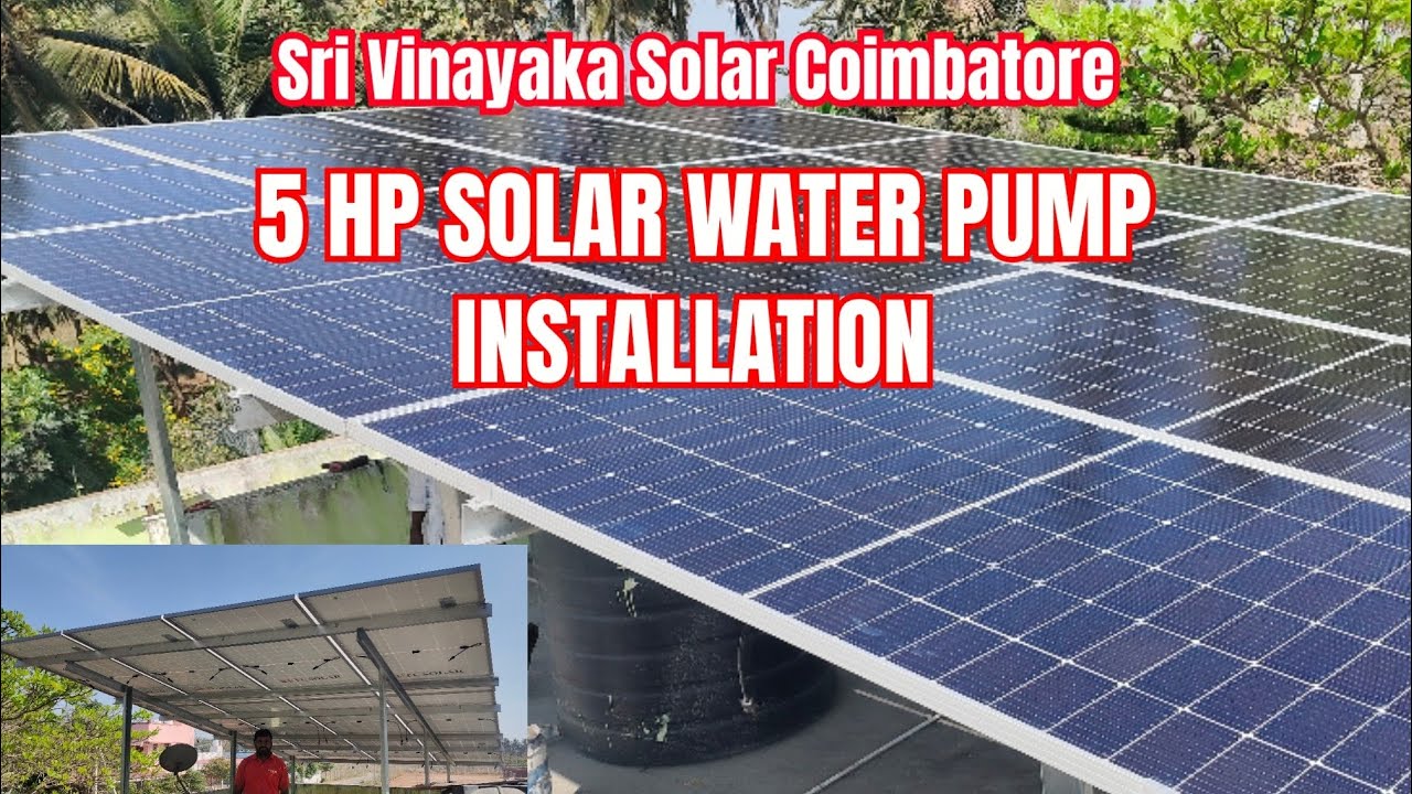 Solar Water pump System 5 HP#solarwaterpump#waterpump#agriculturesolar#5hp_water_pump