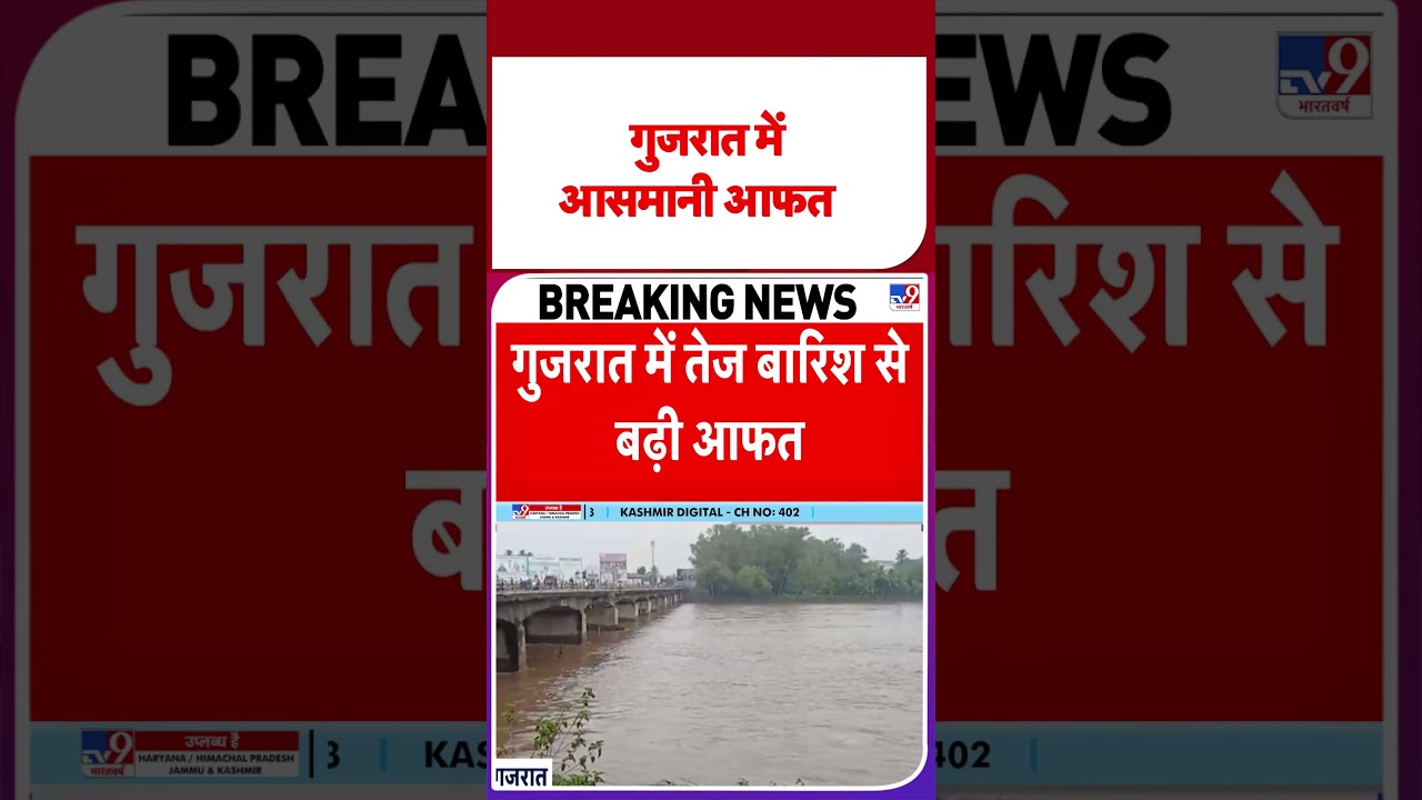 Gujarat Rain: गुजरात में आसमानी आफत | #shorts