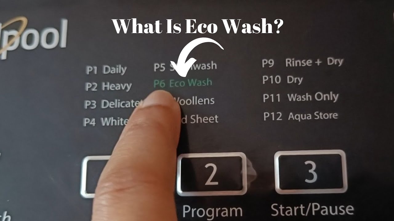 Eco Wash Program In Whirlpool Washing Machine⚡Eco Mode In Automatic Washing Machine⚡Short Wash Cycle