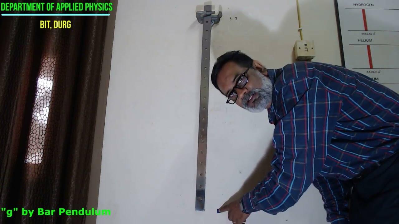 To accurately measure the acceleration due to gravity ‘g’ with the help of a bar pendulum