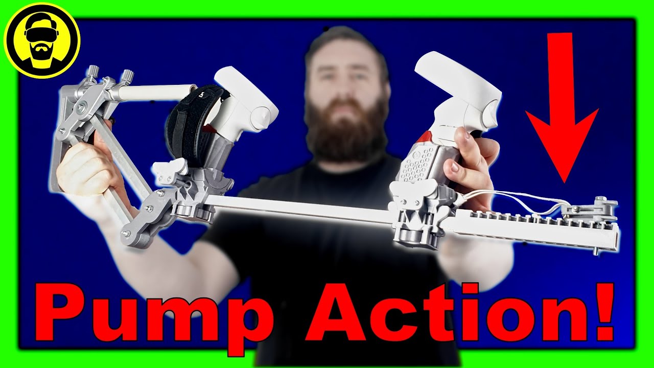 This VR Gunstock works with ANY gun In ANY Game! AND It's PUMP ACTION! - The 'Uni'