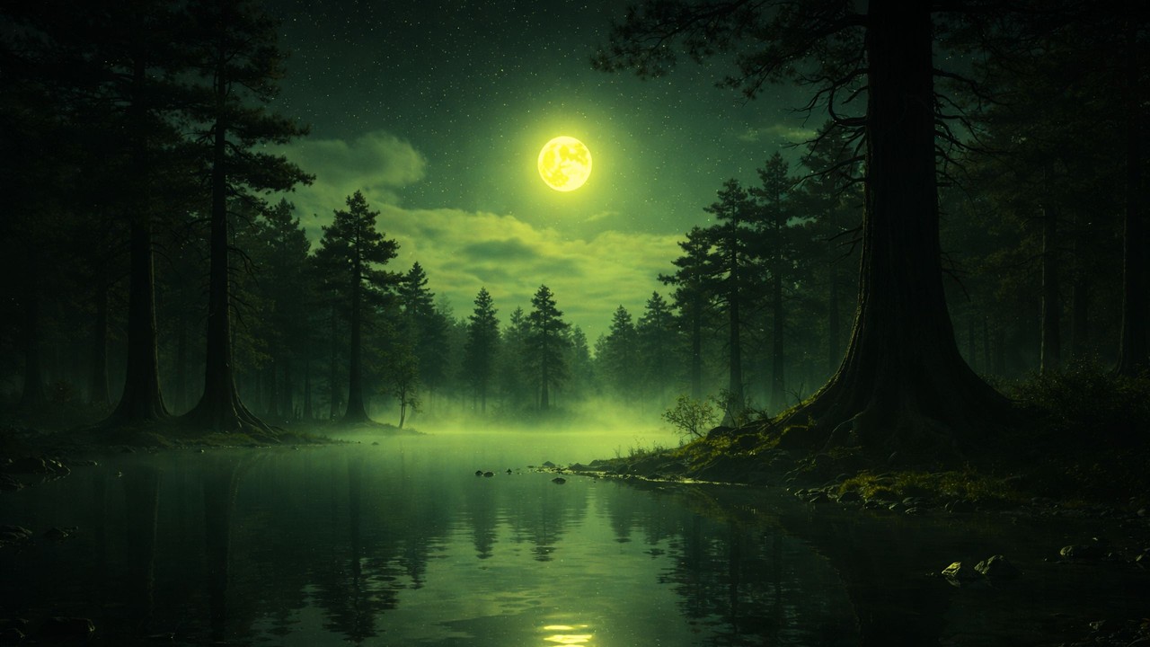 【究極の安眠】森の深淵、月光の湖畔｜リズムもメロディも存在しない無の境地 - Deep Forest Lake: Timeless Beatless Ambient