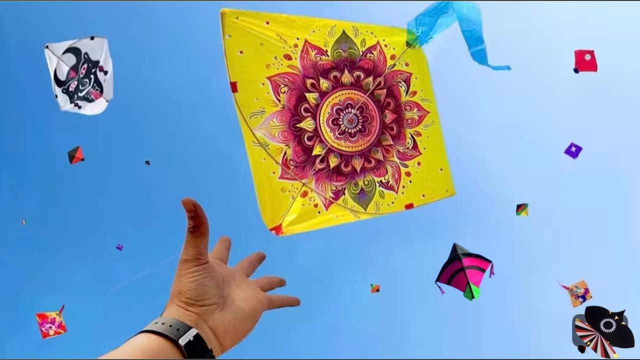 Big kite Caught on Rooftop 😱| kite looting | Today kite vlog