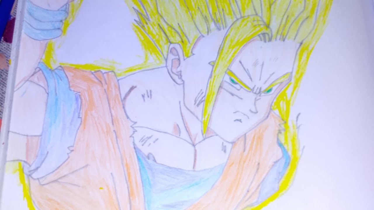 How to Draw GOHAN SUPER SAIYAN 2 from Dragon Ball Z |Anime Drawing Step by Step for beginners 