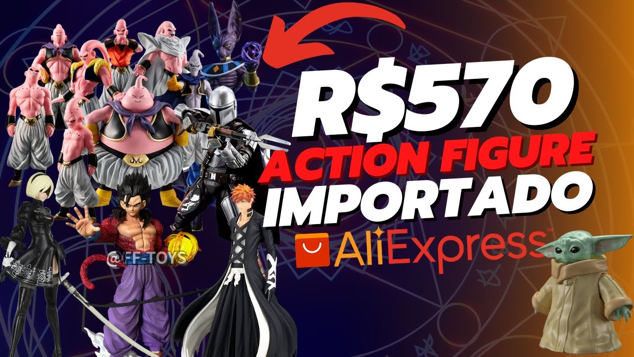 Abrindo 570 reais de Action Figure do Aliexpress