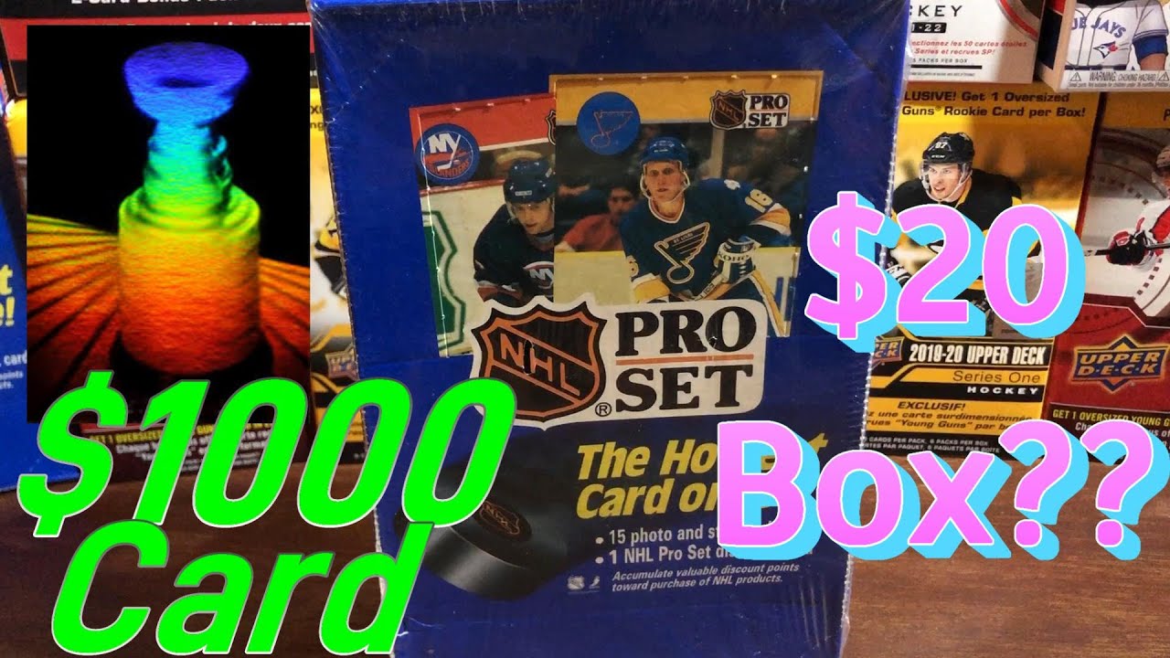 Hockey Card Box Break 1990 Pro Set Stanley cup Holo