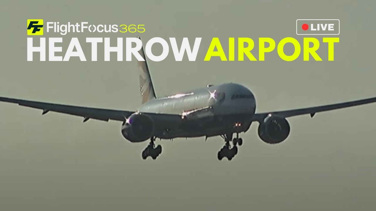 Heathrow Airport Live - STRONG WINDS Sunday 5th April 2026