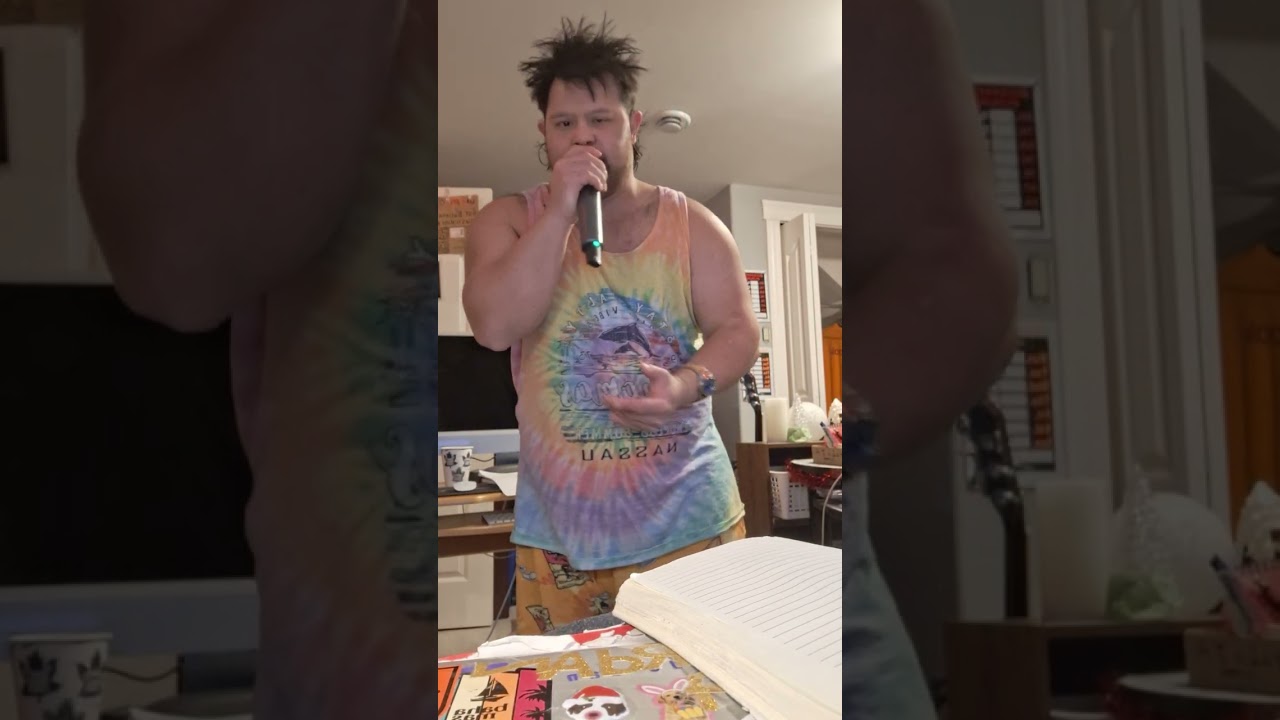 Jordan singing leave by Logan Michael 