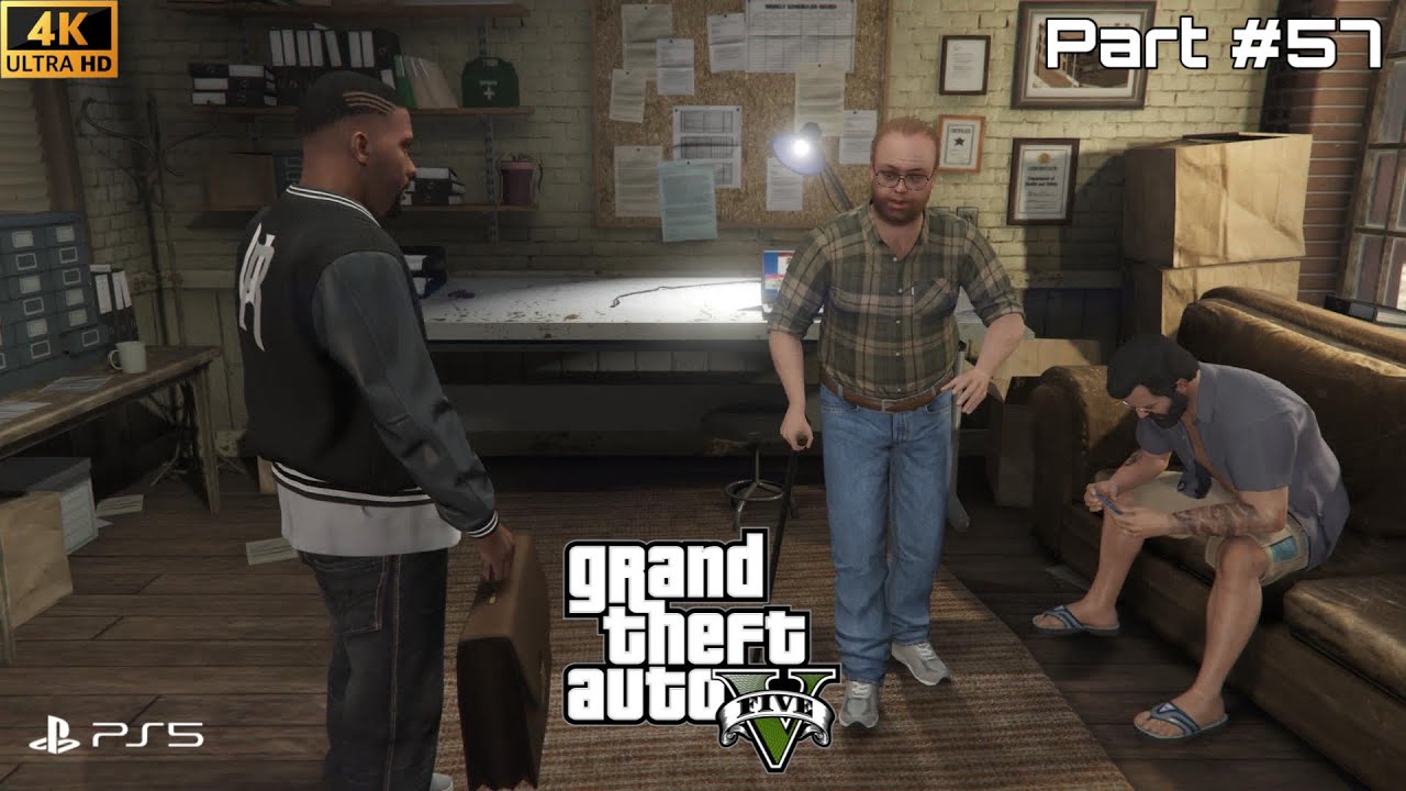 GTA V Story Mode (4K / PS5) Walkthrough Part 57 – Architect’s Plans 📐🏗️ | Stealing Blueprint