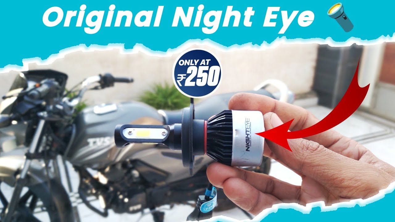 Night Eye Headlight For Bike | TVS Star City Plus | Fake Night Eye!!!