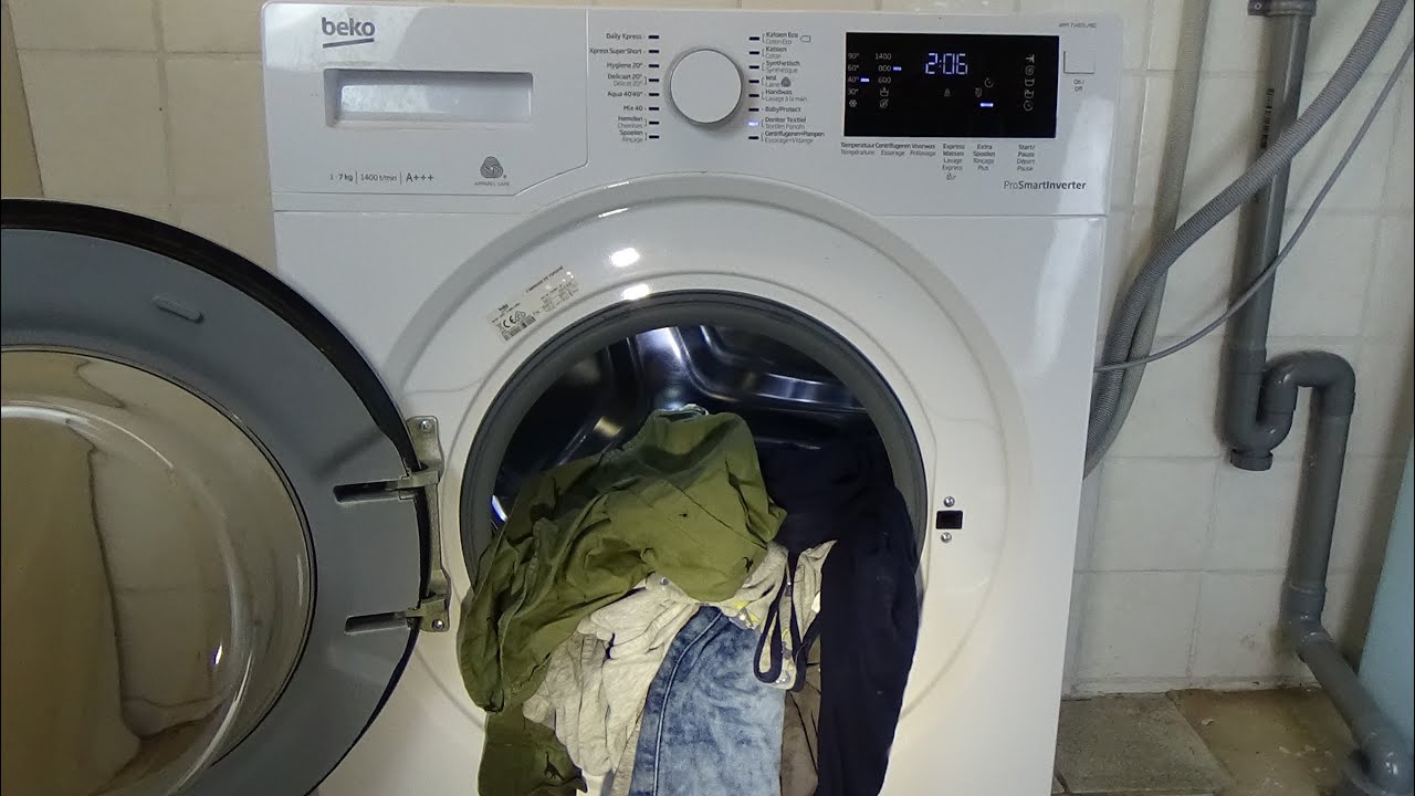 Dark Textiles wash program BEKO WMY 71483 LMB2 Washing machine Textiles foncés, preview movie #159