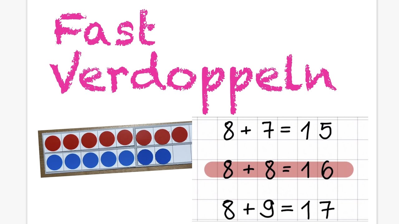 Fast Verdoppeln Klasse 1 Nachbaraufgaben Addition Mathe || Erklärfilm Distanzlernen