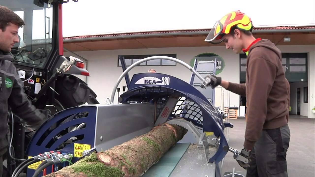 RCA Sägespalter Vorstellung Tajfun (Unterreiner Forstgeräte GmbH)