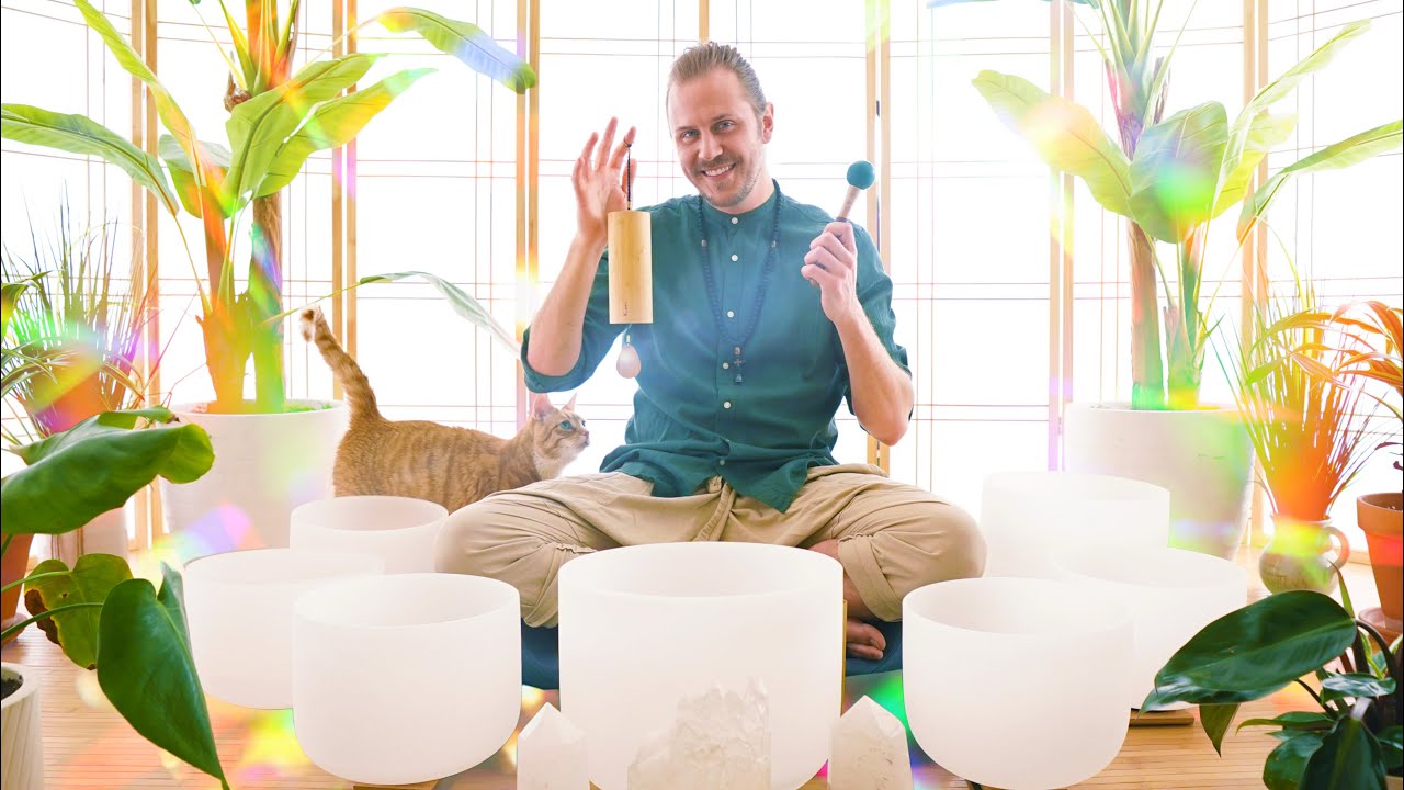 Sunshine & Motivation Sound Bath | Singing Bowl Meditation Music | Koshi Chimes | Daylight Savings