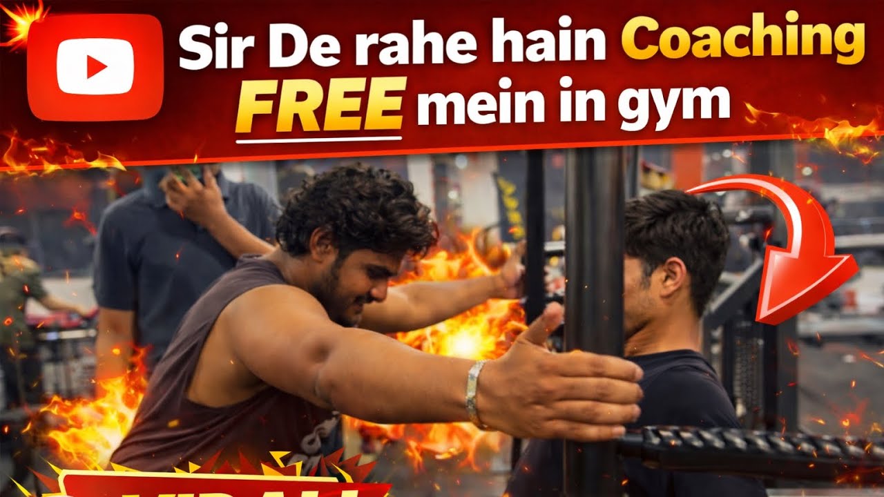 Gym Mein Sir De Rahe FREE Coaching 😱 | Aaj Mila Real Trainer 💪 | Daily Vlog