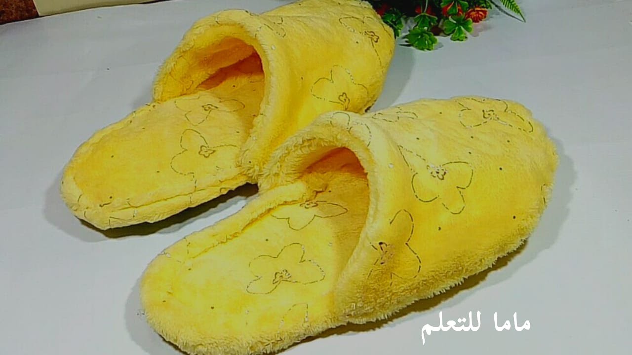 طريقة سليبر جميل من بواقى القماش عمل سليبرشتوى/ لكلوك نسائى  Easy and beautiful slippers
