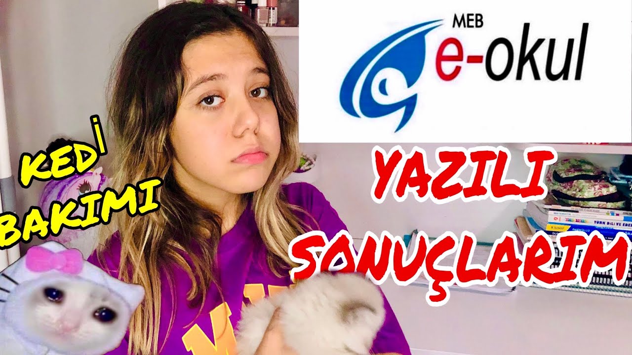 E-OKUL NOTLARIM || 9. SINIF 1. DÖNEM 1.YAZILI SONUÇLARIM !! Kedi Bakımı Vlog. Tuana Zeybek