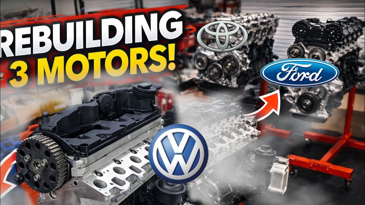 REBUILDING 3 motors  (VW , TOYOTA, FORD)