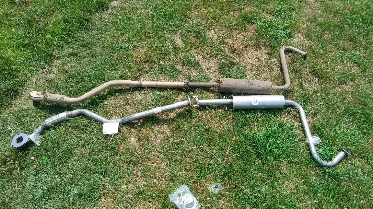 Замена приемной трубы и резонатора Bosal на Ланос 1,5