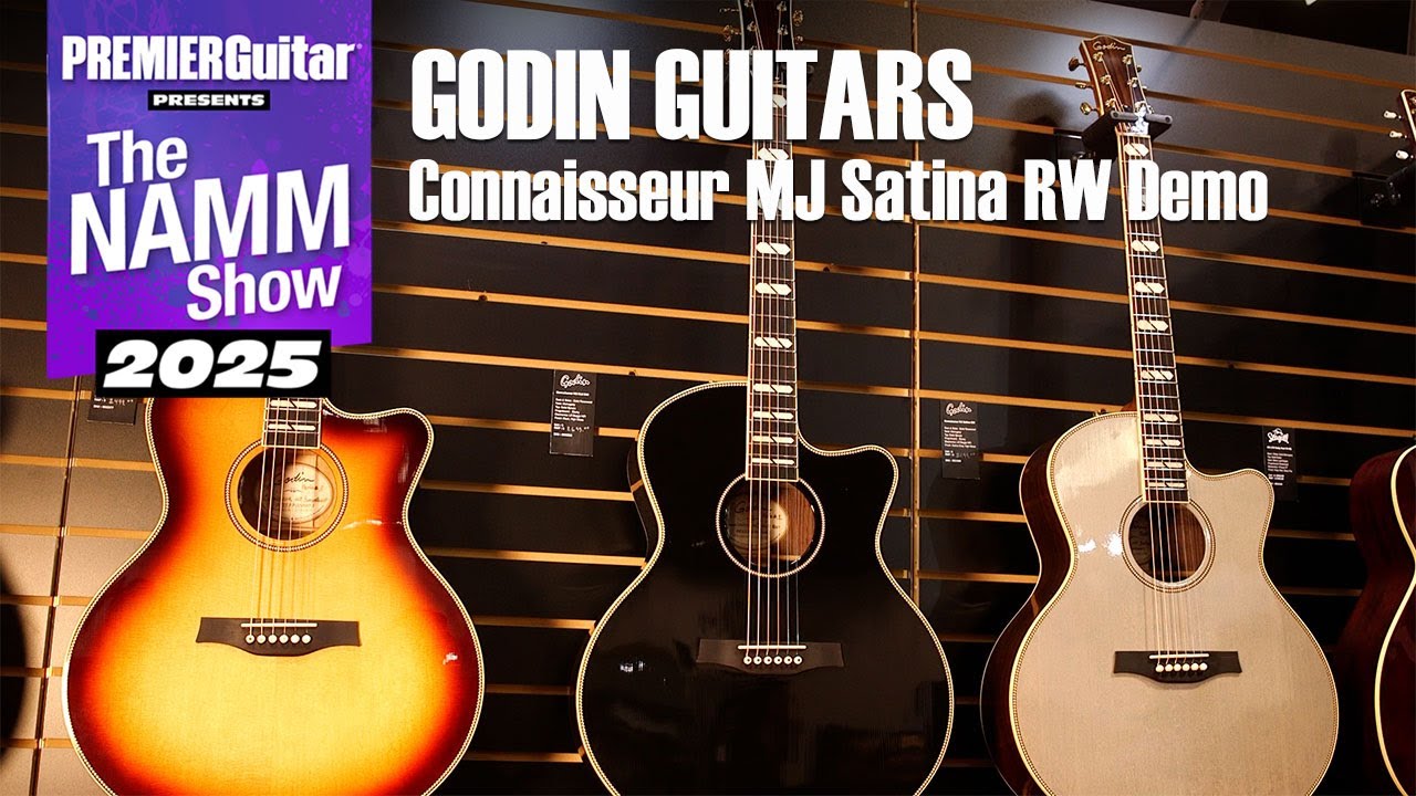 Godin Guitars Connaisseur MJ Satina RW Demo | NAMM 2025
