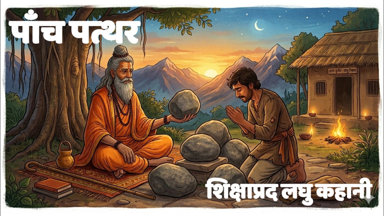 पाँच पत्थर और एक बड़ी सीख | Best Inspirational Story in Hindi | Moral Story in Hindi. #laghukatha