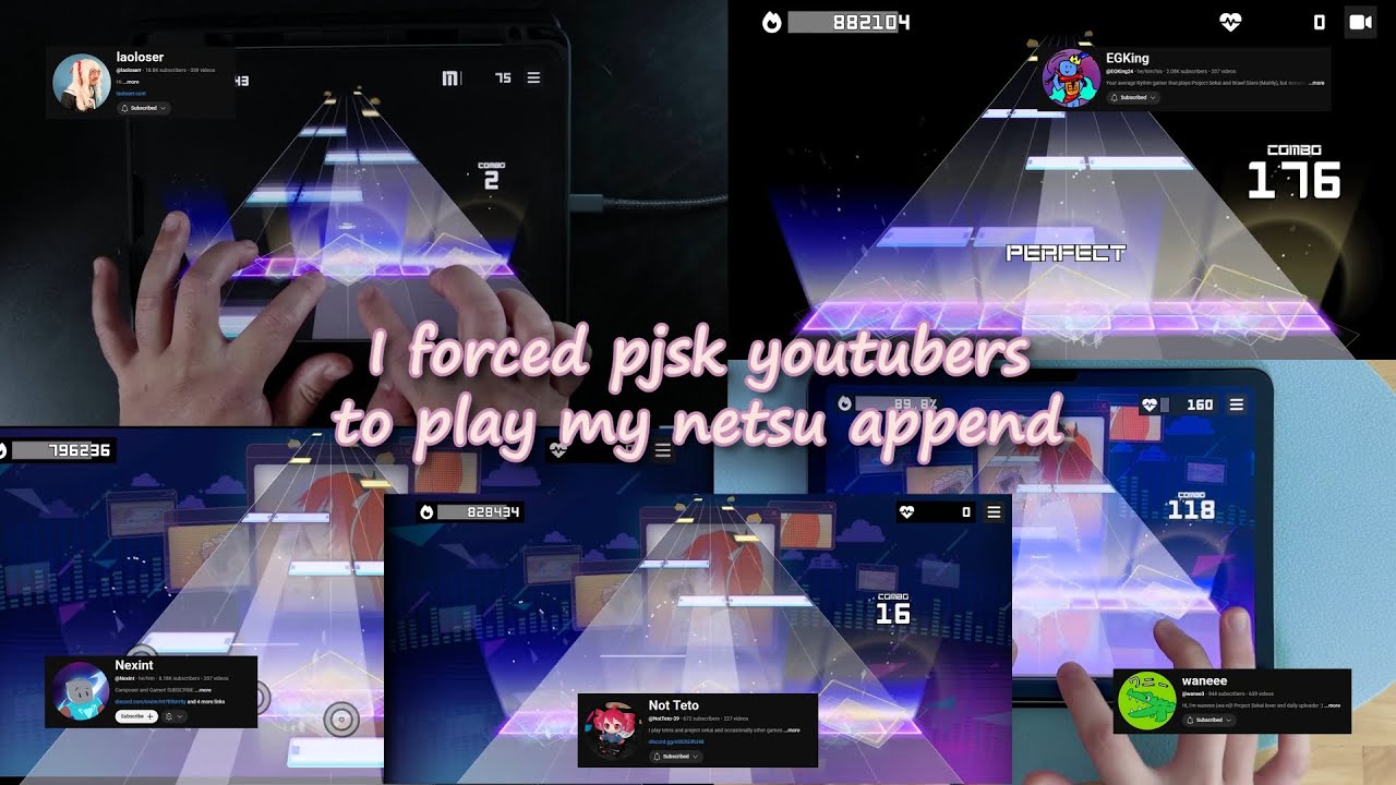 I forced pjsk youtubers to play my hardest chart #revivepjsk