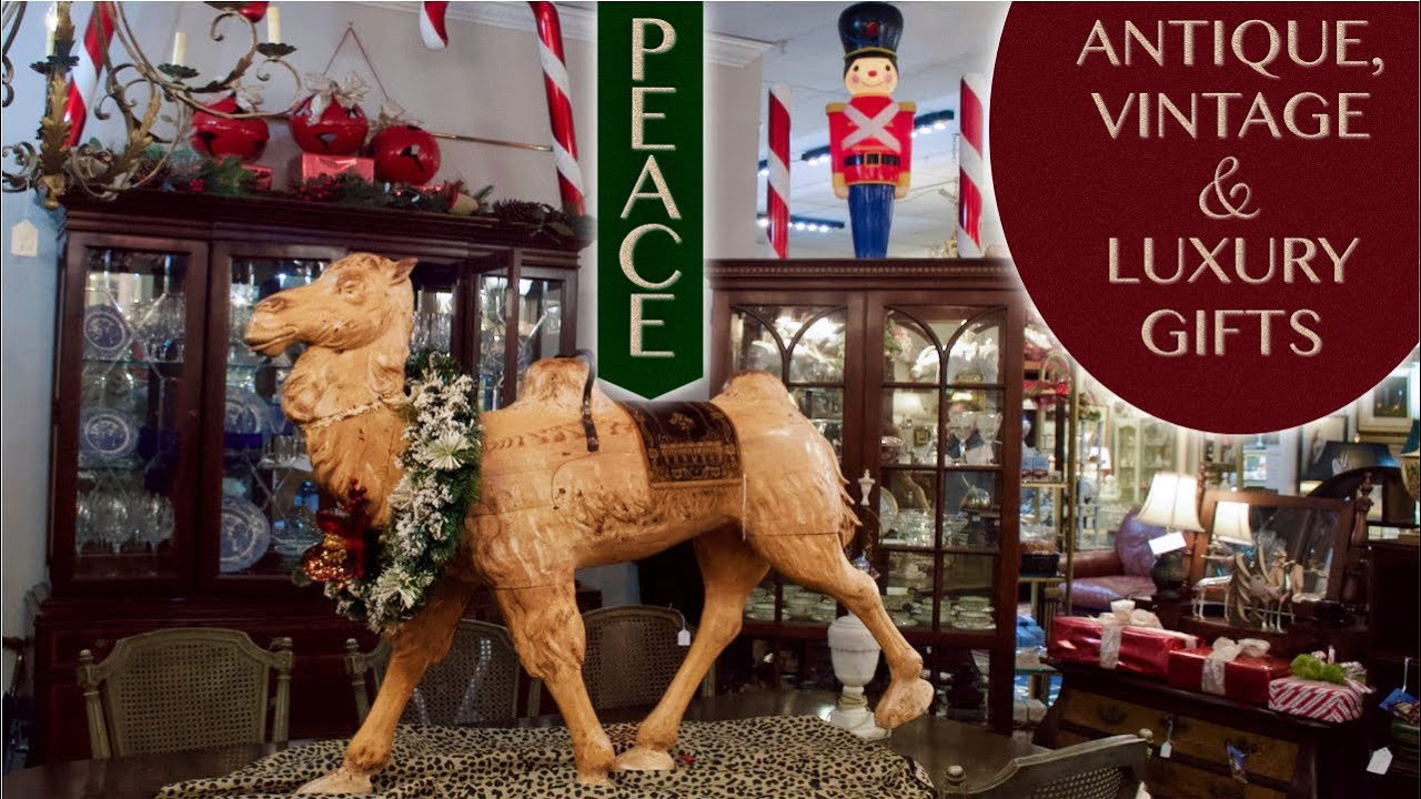 Elegant Christmas Shopping Tour! Antiques Vintage Luxury Home Decor Estate Jewelry & GIfts! W/ Music