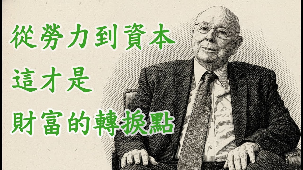 查理蒙格|Charlie Munger | 從勞力到資本：財富真正的轉捩點