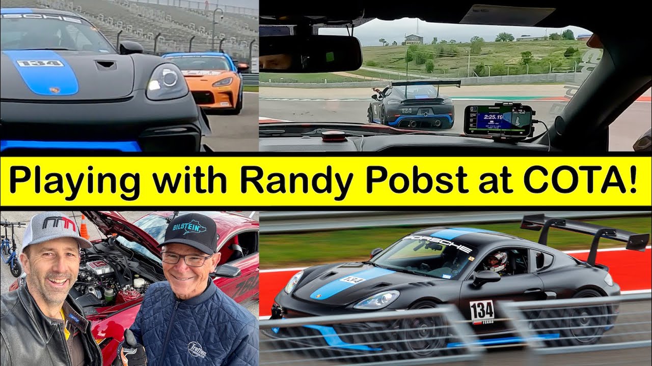 Playing with Randy Pobst at COTA - Shelby GT500 vs. Porsche GT4RS!