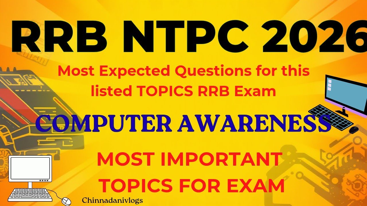 💡 **RRB NTPC 2026: Must-Read Computer Topics!🚀 🧠 Crack RRB NTPC &ndash; Computer Awareness Made Easy!💻✨  