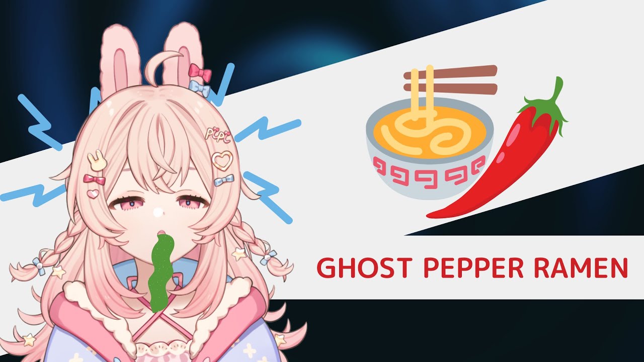 Cutest Rabbit Dies to Ghost Pepper Ramen! ✨