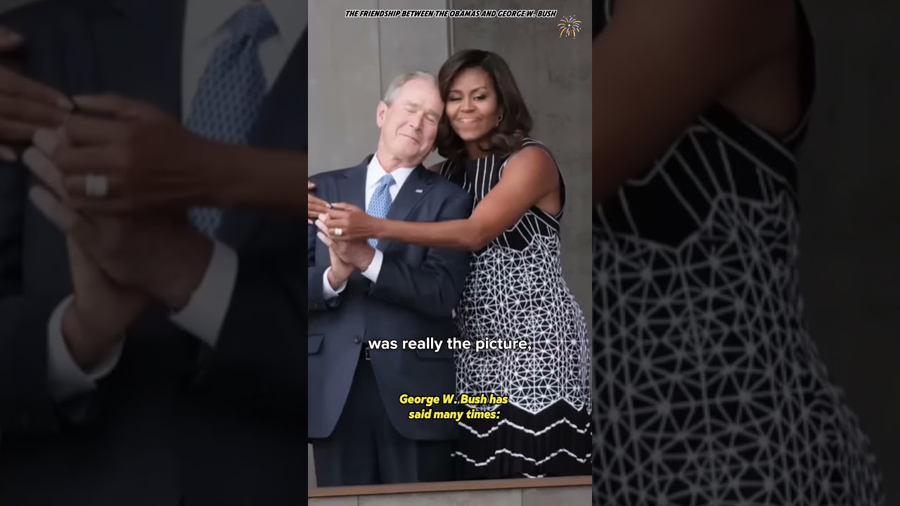 Obama and Bush&hellip; proving politics isn&rsquo;t everything 💙🤝#bipartisanfriendship #heartwarming