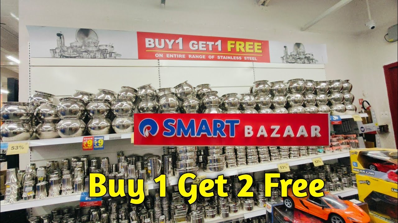 🔥Reliance Smart Bazaar Clearances Sale 80% off, buy 1 get 1 offers, new kitchenware & household item