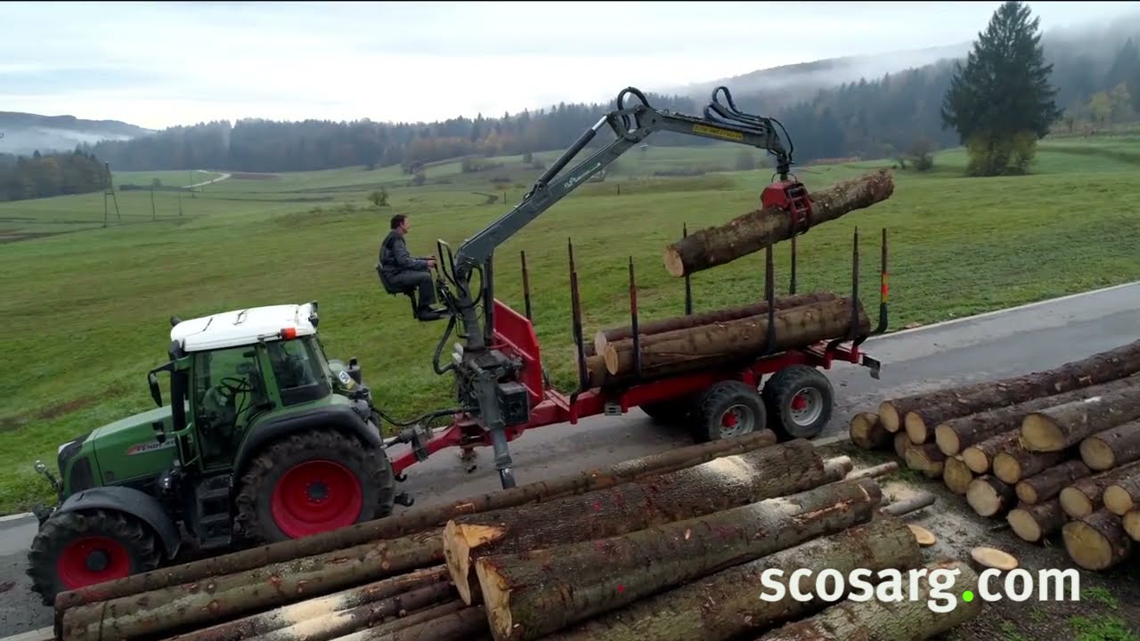 Wravor WRC1050 Sawmill Cutting + Manipulating Logs Handling in Action | scosarg.com