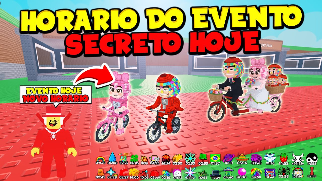 😱 URGENTE! O ADM COMFIRMOU O HORARIO DO EVENTO SECRETO HOJE NO ROUBE UM BRAINROT - ROBLOX