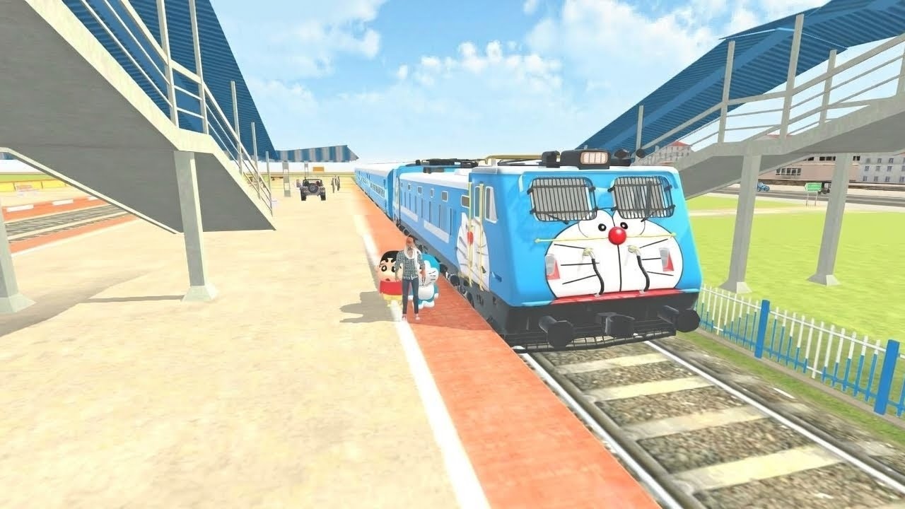 Dorimon aur sinchan ko dorimon train me 😯🥳 rid kraya in Indian teaft auto simulator