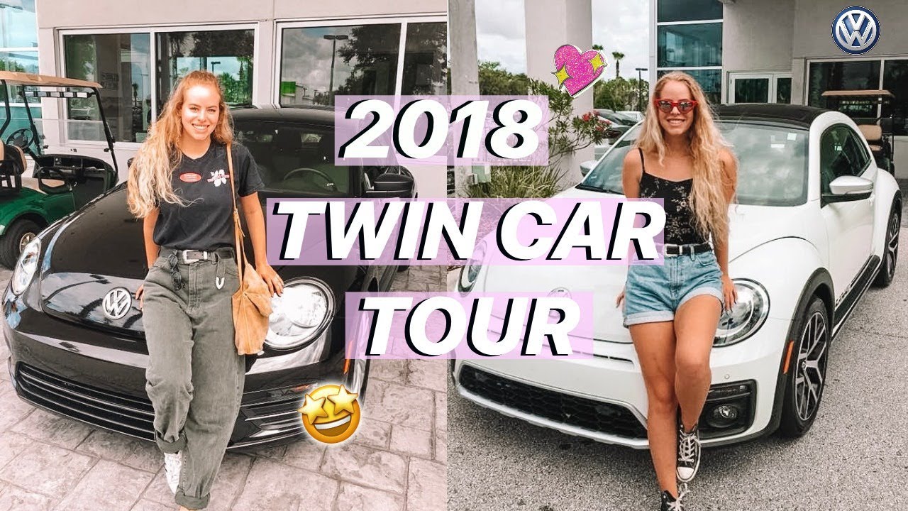 TWIN Car Tour 2018! New VW Beetles★ Buying Our FIRST Cars!!!