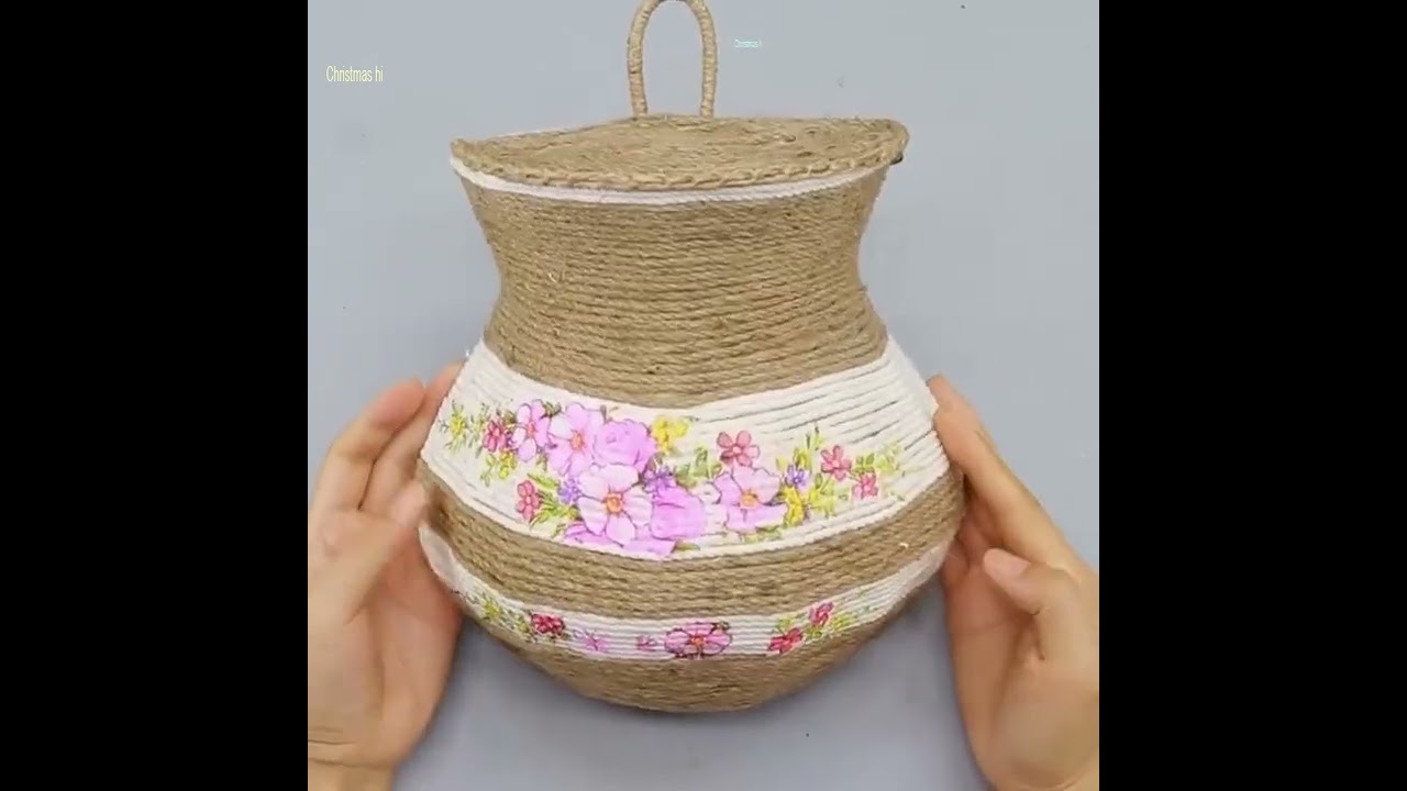 Beautiful but low cost  7 unique Jute Wall Hanging Craft Ideas _R