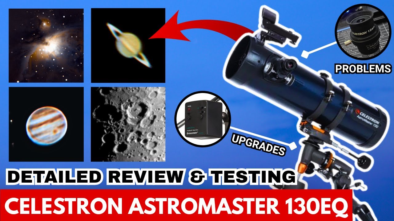 Best Telescope For Beginners? Celestron Astromaster 130eq Review | Deep Sky + Planet View Test!