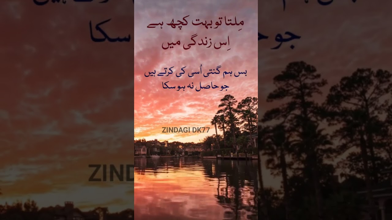 Quotes about Life urdu / Zindagi status Urdu/ Zindagi DK77 #statusquotes #shorts